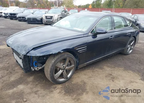 2025 Genesis G80 3.5T Sport Prestige Awd из США, поврежденный, VIN KMTGG4SD0SU282980